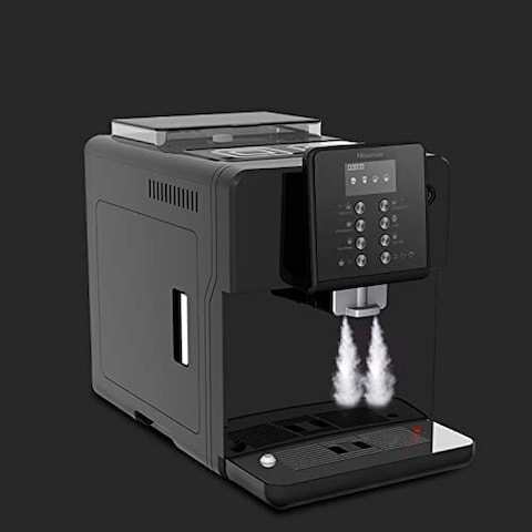 Hisense Espresso Coffee Machine Fully Automatic UAE Version HAUCMBK1S3, Standbay Power 1W, Bean Container Capacity 250g