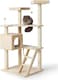 Vsell24 Extra Large Multi-Level Cat Tree With Steps And Cat Condo Sisal Scratching Posts With Intractive Toys And Bed 149X70X60Cm Beige