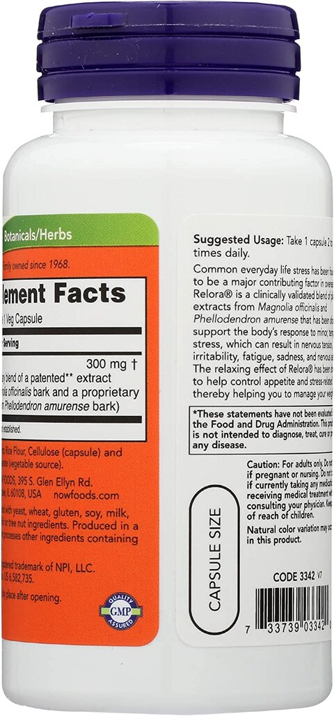 Now Foods, Relora, 300 Mg, 60 Veg Capsules - By Royalista.Ron (Uae)