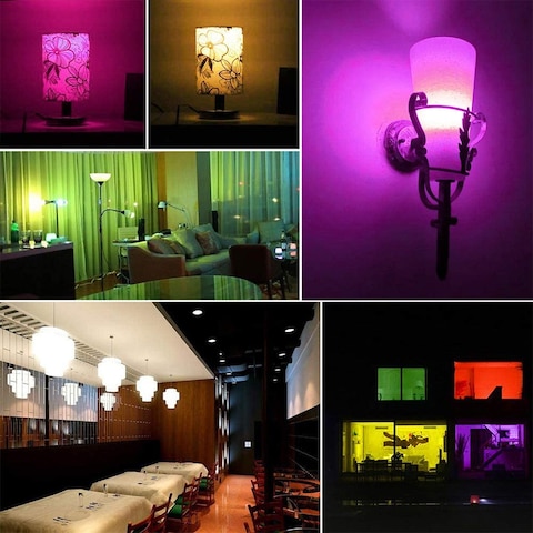 10W Color Changing Led Light Bulb with Remote Control Smart Bulb E27 Threaded Base RGB and White Dimmable Light Bulb 16 Colors Adjustable