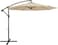 Yulan Outdoor Cantilever Garden Parasol, Banana Patio Umbrella With Crank Handle And Tilt For Outdoor Sun Shade, Khaki, Without Base, 365