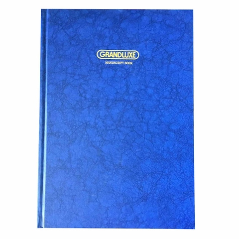 Grandluxe A4 Manuscript Notebook 100 Sheets Blue