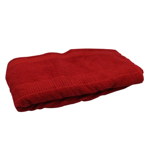 SIL BATHSHEET 36 X 72 RED