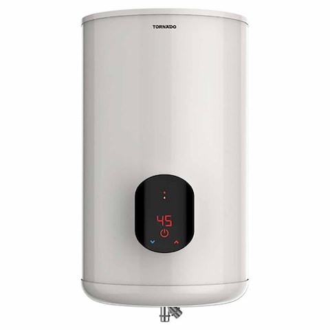 Tornado Electric Digital Water Heater 65 Liter - Off White - EWH-S65CSE-F