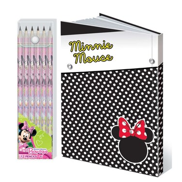 Mini Mouse Notebook Buy Faber-Castell Minnie Mouse Notebook With Pencil Multicolour Pack of ...