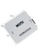 Generic - HDMI To VGA Mini Audio Video Converter 60.5x55x20millimeter White