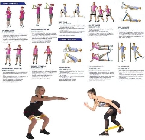 Generic Fitness Resistance Bands Crossfit Latex Workout Pilates Fitness Equipment Yoga Exercise Pull Rope