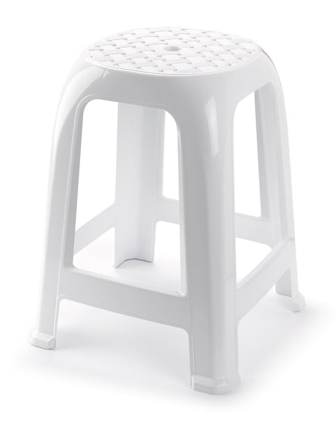 White plastic step stool sale