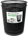 Greenco Mesh Round Wastebasket Trash Can, 4.5 Gallon, Black, 3 Pack