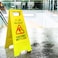 Caution Wet Floor Sign - Yellow   Plastic Slippery Floor Warning Sign   Two Side Foldable Slippery Floor Sign for Outdoor and Indoor