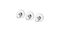 Hook, self-adhesive, chrome-plated,3pck