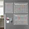 ESSEN Acrylic Magnetic Monthly Weekly Daily Calendar Planner for Fridge -Set of 3 planner, 8 markers, 1 towel eraser