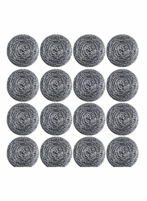 Marrkhor 16 Pcs Stainless Steel Sponges Scrubbers Cleaning Ball