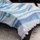 ANEMOSS Wave Patterned Turkish Peshtemal 100% Cotton Free of Microfiber Synthetic and Polyester Soft Quick Dry Versatile Beach Pool and Bath Peshtemal for Kids and Adults 39x70 in 100x180 cm