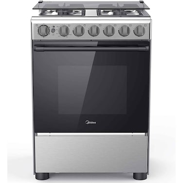 Midea 4 Burner Gas Cooker BME62058FFD Silver 60x60cm