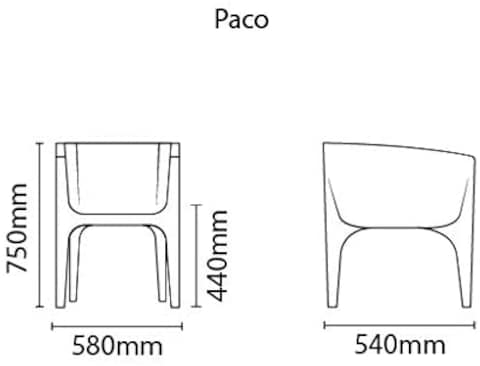 Tramontina Paco Chair Grey- Furniture