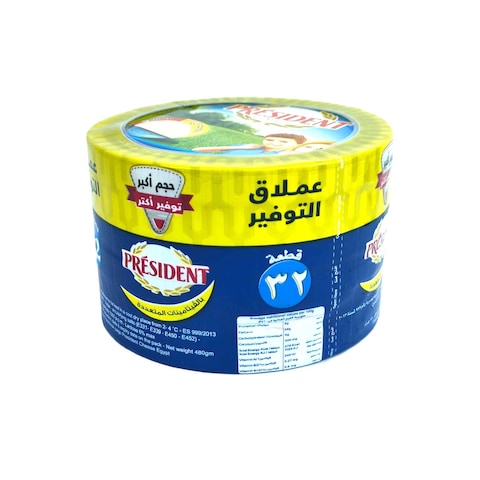 President Triangle Cheese - 32 Pieces