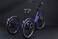 Adult 24 inch three wheel adult Tricycle with Rear Basket(Blue)