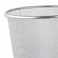 Set of 5 Multipurpose Metal Mesh Waste Bin For Office, Home, Kitchen H28 x W 26.5 Cm SILVER