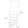 Aiwanto 5 Tier Shoes And Coat Rack Shoes Storage Shelf For Home (White)