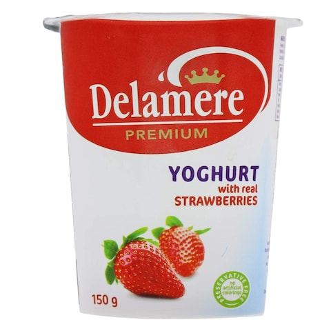 Delamere Premium Real Strawberry Yoghurt 150ml