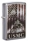 Zippo 49316 U.S. Marine Corps. Street Chrome Windproof Lighter