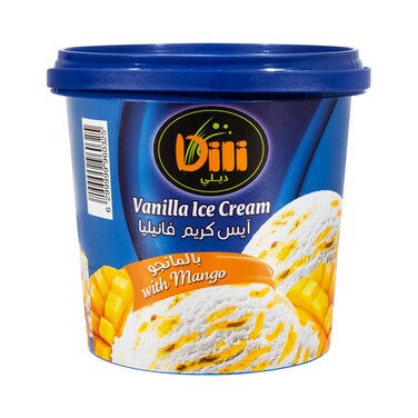 Dili Vanilla &amp; Mango Ice Cream - 1 Liter