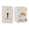 Terminator Multi-Plug Fitted 15A Fuse 3 Pin Round Plug Light+2 Way 3 Pin Universal