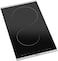 Nobel Built-in Hobs, 30 cm Glass Black, Vitroceramic Electrical Hob, 2 Cooking Zones, 10 Power Levels, Easy Dial Touch Control, Child Safety Lock, Energy Saving NBH3020V Black