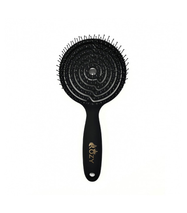 Rozy Premium Scalp Brush Circle Shape Black