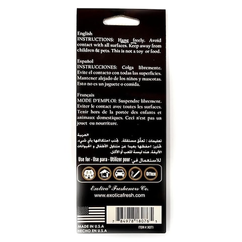 Exotica X Black Ice Air Freshener