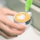 Decdeal - Electric Milk Frother Automatic Milk Foam Maker for Bulletproof Coffee Matcha Stainless Steel Whisk Battery Operated Mini Drink Mixer Blender