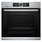Bosch Series 8 Built-In Oven 60 X 60 Cm, TFT Touch Display, Pyrolytic Self-Cleaning, Stainless Steel, HBG6764S6M, 1 Year Manufacturing Warranty