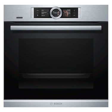 Bosch Series 8 Built-In Oven 60 X 60 Cm, TFT Touch Display, Pyrolytic Self-Cleaning, Stainless Steel, HBG6764S6M, 1 Year Manufacturing Warranty