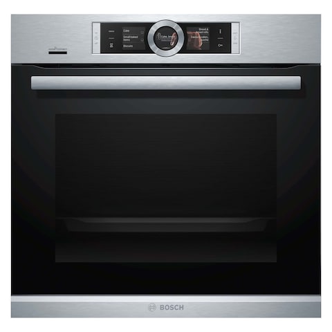 Bosch Series 8 Built-In Oven 60 X 60 Cm, TFT Touch Display, Pyrolytic Self-Cleaning, Stainless Steel, HBG6764S6M, 1 Year Manufacturing Warranty