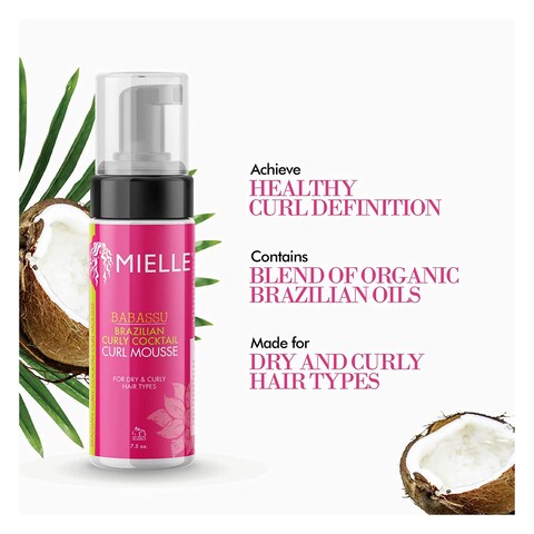MIELLE B/BRAZILIAN CURL MOUSSE7.5OZ