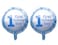 Futurekart First Birthday Boy Polka Foil Balloon / Birthday Party / Baby Shower Decoration 18 inch Blue (Pack of 2)