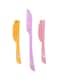 3-Piece Hair Removal Razor Yellow/Pink/Purple
