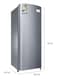 Fisher One Door Fridge, 5.3 FT, 150L, Built-in Freezer, White, FR-S150HW (Installation Not Included)