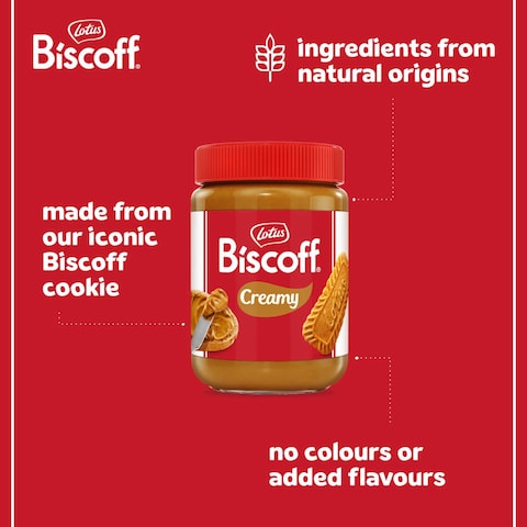 Lotus Biscoff Creamy Biscuit Spread, 500g