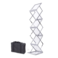 Generic Zigzag Brochure Stand A4 Foldable Silver/White