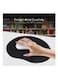 Generic Silicone Mouse Pad With Wrist Support, Black