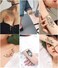 Cute Watercolor Cartoon Design Temporary Tattoo Feather bird Butterfly Flower Transfer Tattoo Stickers for Women Girl Tatoos 10 Sheets