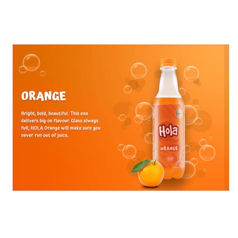 Hola Orange Carbonated Drink 301Ml