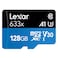 Lexar High Performance microSDHC with Adapter 633x 128GB UHS-I Black/Blue