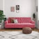 In House Nutella 2 In 1 Sofabed Velvet Upholstered - Dark Pink
