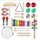 Mike Music Toddler Educational &amp; Musical Percussion for Kids &amp; Children Instruments Set 21Pcs &ndash; Enhance Hand To Eye Coordination(Percussion for Kids, muti)