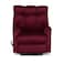 In House Velvet Rocking &amp; Rotating Recliner Chair - Burgundy - AB011