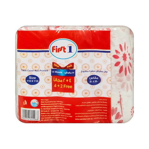 F1 Table cover Printed Roll -15 Sheets - 6 Rolls 