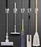 4 PCS Broom Holder Mop Holder Broom & Mop Grippers Self Adhesive No Drilling Super Anti-Slip Broom and Dustpan Hanger Wall Mount Mops Rakes Holder for Home, Kitchen, Garden, Garage Storage